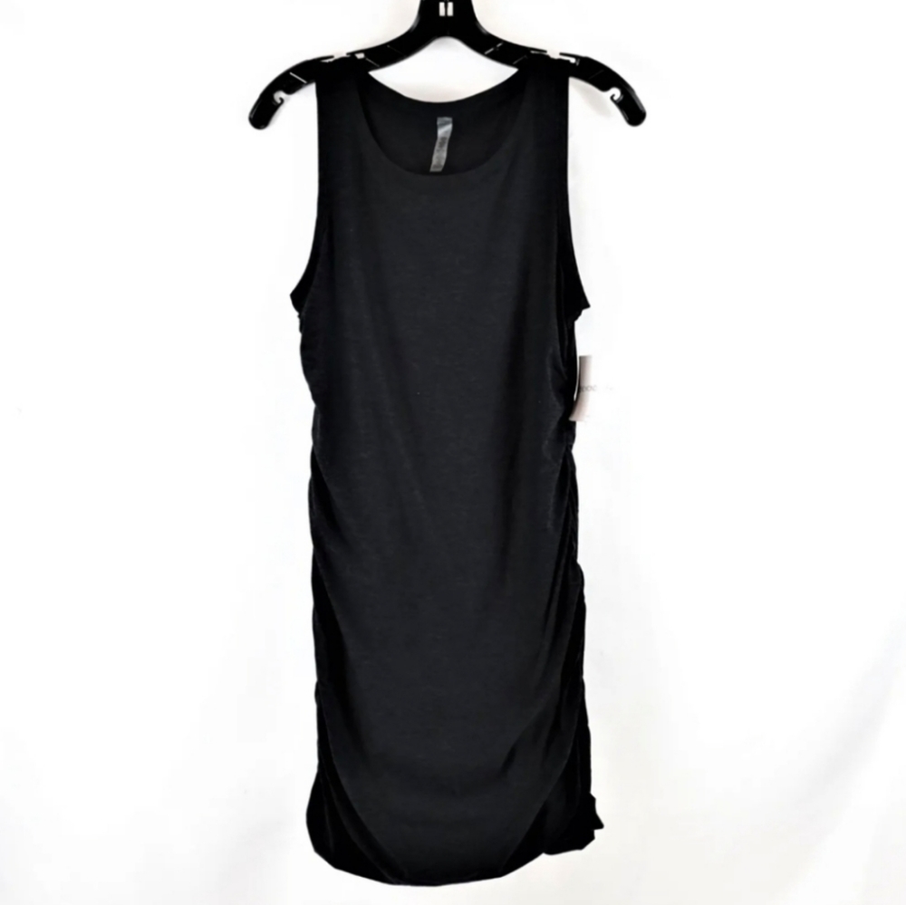 Beyond Yoga Black Sleeveless Midi Dress